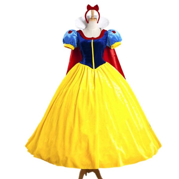 Monivalkoinen lumiprinsessa naiselle puku Klassinen satu Pelottava Cosplay Fancy Juhlamekko Carnival Halloween XXL
