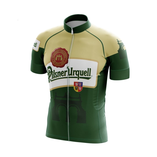 Uusi Summer Beer Pyöräilypaita Set Miesten Pyöräilypaita Bib Shortsit Hengittävä Gel Pad Pyörävaatteet Maillot Ciclismo Hombre MTB Yellow M