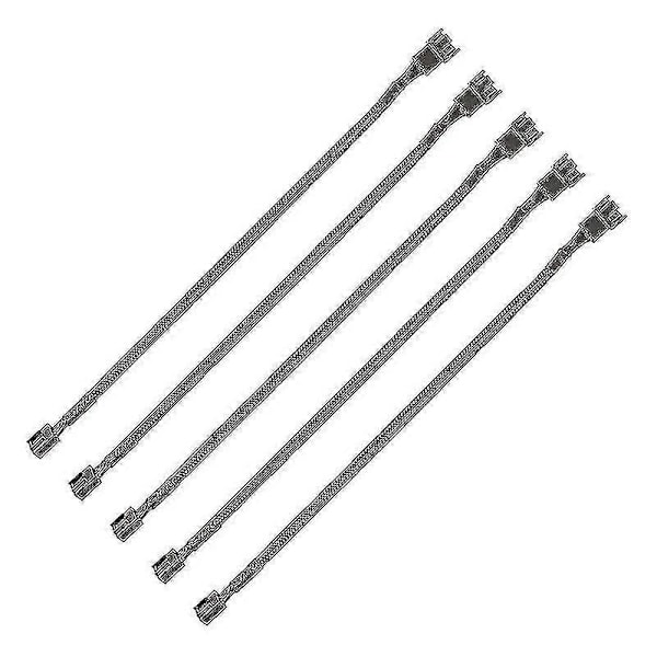 PWM Vifteforlengelseskabel - 30 cm PC Vifteforlengelseskabel Kompatibel Med ATX Kabinett 3 Pin & 4 Pin C (haoyi