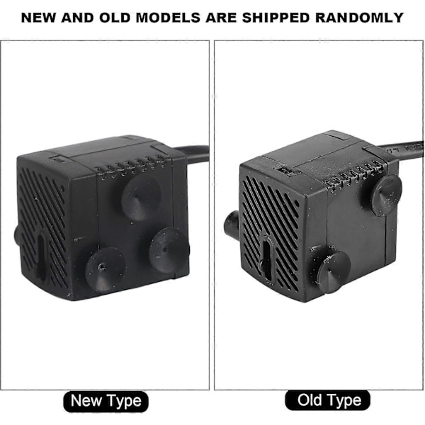 Mini Dränkbar Vattenpump, Liten Tyst Fontänpump för Damm, Akvarium, Fisk Tank, Inomhus/Utomhus Fontän (SM-016)