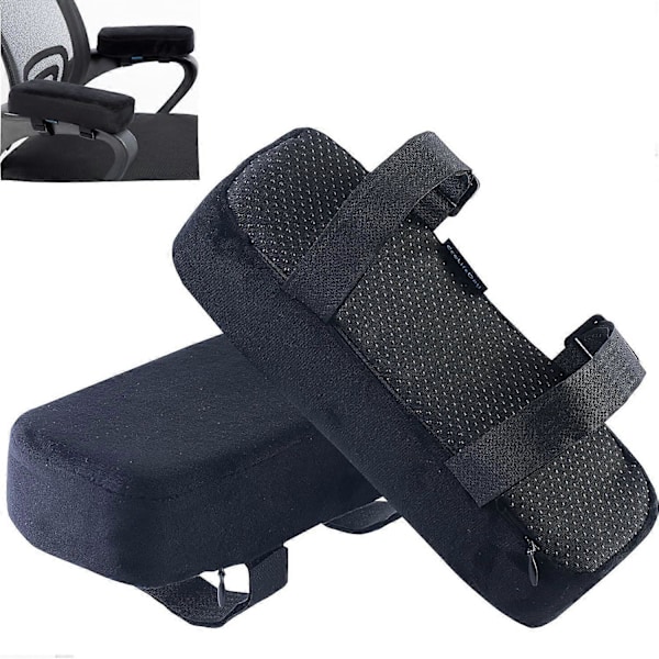Ekstra Tykke Armleneputer til Stol Albuepute Trykkavlastning Kontorstol Gamingstol Armlene med Memory Foam Armlene