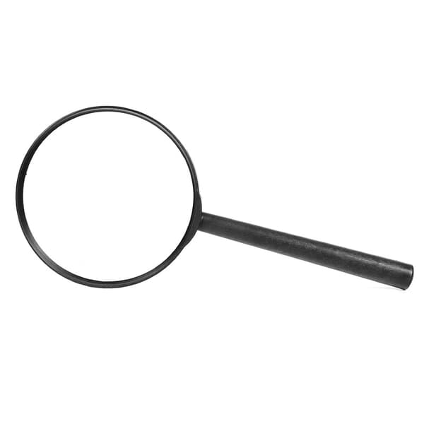 Bærbar langskaftet 100MM håndholdt lup