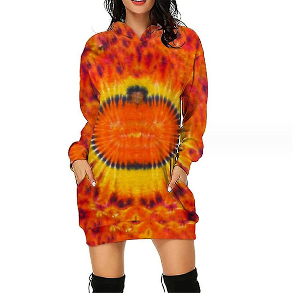 Halloween Mode Hættetrøjer Minikjole Til Kvinder Halloween Hocus Pocus Kostume Efterår Langærmet Hættekjole style 8 XL