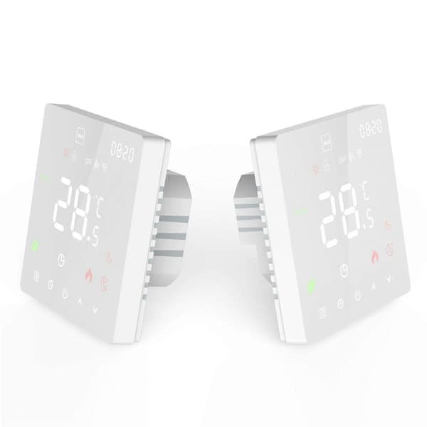 WIFI Graffiti Touch Screen Varmetermostat Smart Termostat WIFI Sort 3A VVS/Vægmontering
