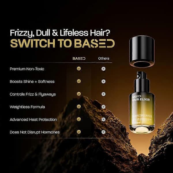 Based Hair Elixir Hårserum 30 ml til Mænd
