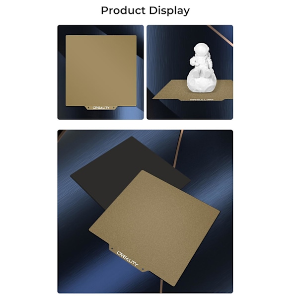 Creality 3D PEI-plate for skrivebord + Magnetisk klistremerke Fleksibel Avtakbar Fjærstål Byggeoverflate wi