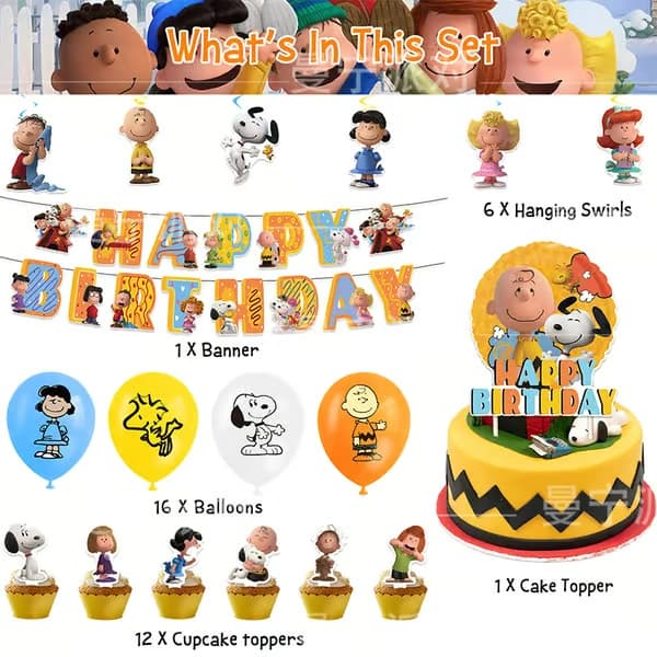 Bursdagsfestdekorasjon, flaggheising, kake og flaggplanting 4-piece set: Flag+20pcs