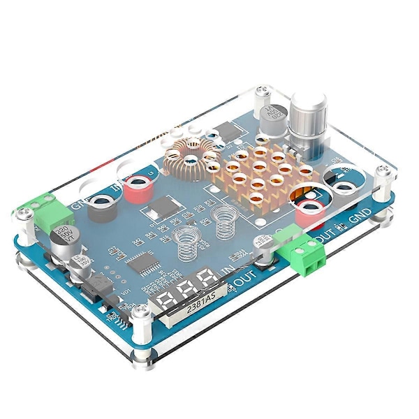 Ny Buck Converter, DC 5-32V till 5-45V 3A Justerbar Modul med Spänningsdisplay och Beröringssensorbrytare