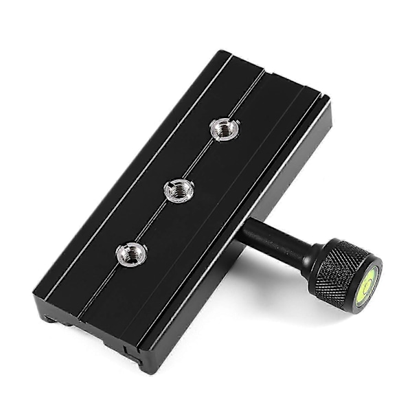 Sort Qr-120 Klemmeadapter Til Hurtigudløserplade 1/4\" 3/8\" Til Arca Swiss Rss Stativ