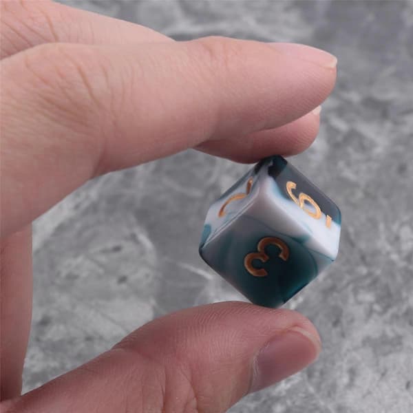7 osainen noppasarja Polyhedral noppasarja roolipelinoppasarja DND-roolipeleihin