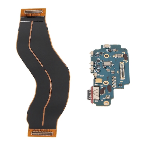 Laddport Ersättning för Galaxy S22 Ultra 5G S908B N EU Version PCB USB C Dock Connector Flexkabel Reparationsdel med Verktygssats