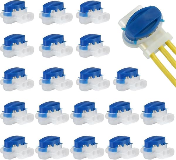 20-pack Resin Fyllda Kabelkontakter för Automower Robotgräsklippare