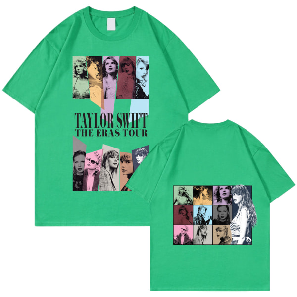Unisex Taylor Swift Fan T-Shirt Trykt T-Shirt Skjorta Pullover Vuxen Collection Taylor Swift T-Shirt green S