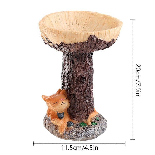 Gotisk Træstub Form Ornament Juleplæne Udendørs Dekorationer Udendørs Julepynt Dejlig Statue