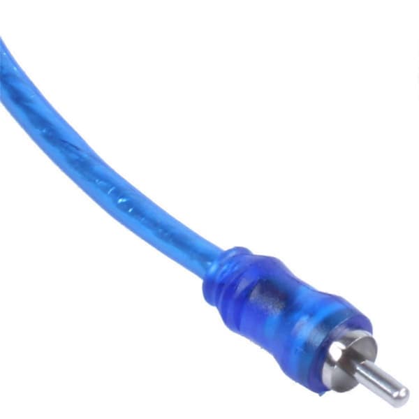 2x Phono Y Splitter Adapterkabel 1 Han Til 2 Hun Bil Connector 30cm