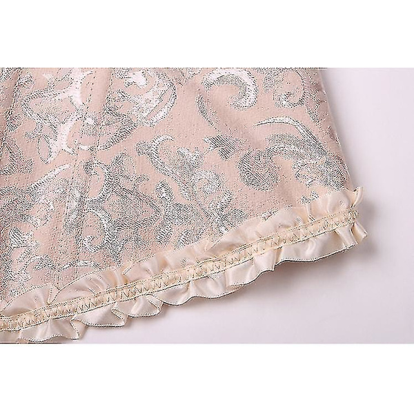 Tflycq Tube Top Jacquard Gothic Palace Korsetti Liivi Muotoilu Korsetti Light Yellow M