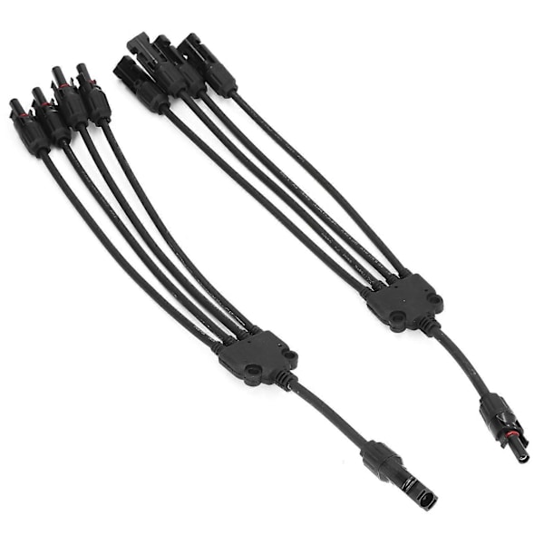 Solar Kontakt Y Gren Vattentät Parallell Adapter Splitter 1 till 4 för Utomhusbruk