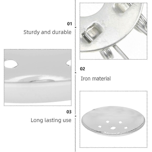 1 set Lampskärm Fjäderklämmor Bordlampa Lampskärm Platta DIY Lampskärm Tillbehör