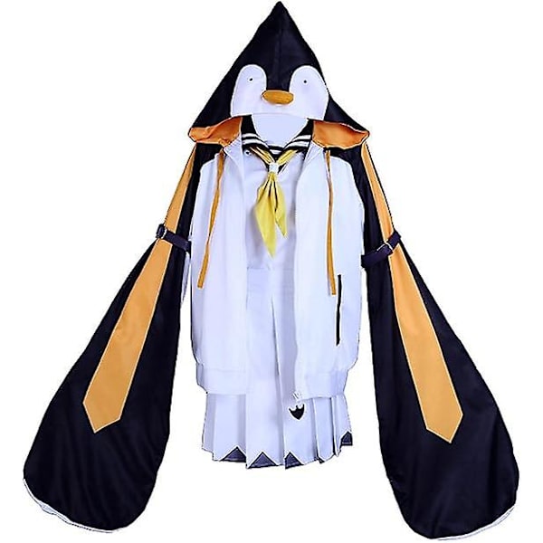 Cosplay-asu Ankkuripingviini Petra Gurin valkoinen hame univormu Halloween karnevaalijuhlapuku L