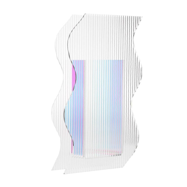 Akryylinen kukka-maljakko, pohjoismainen pöytämalli, geometrinen sisustus, aamunkoiton kukkien pidike, studio-minimalismi, hääkeskustakoristeet