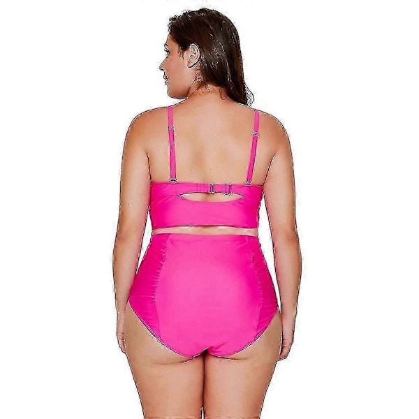 Tvådelad Baddräkt för Kvinnor Högmidjad Bikini Set Baddräkter Med Underdel