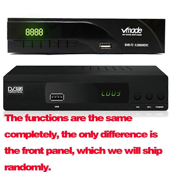 Ny H265/10Bit DVB-T2 Digital Broadcasting TV-boks Dvb T2 Terrestrisk Digital TV-mottaker med HD & Scart Dolby Ac3 H.265 Youtube