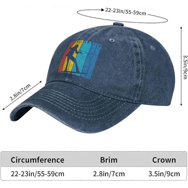 Silhouette Wakeboard Unisex Cowboy Hat Baseball Caps Justerbare Sports Golf Denim Casquette Kasket Style 1606