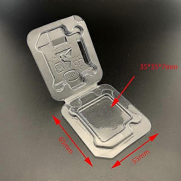 10 stk. CPU Clamshell Bakke Boks AMD Case Holder Beskyttelse Til AMD AM2 AM3 FM1 FM2