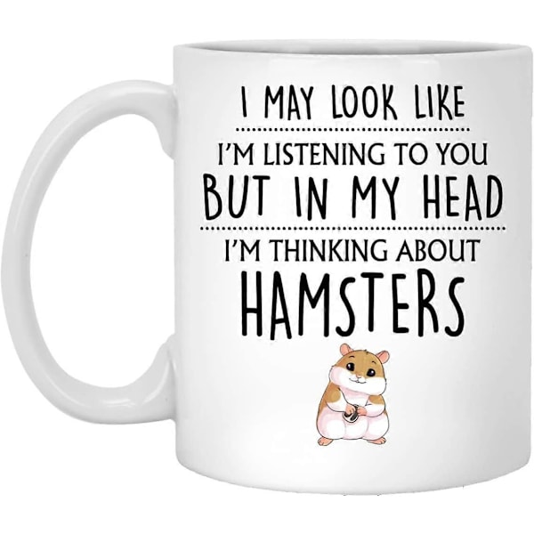 Hamster Gave, Hamster Krus, Sjove Hamster Gaver, Hamster Ejer, Kæledyrs Hamster Gaver Til Kvinder, Hende, Piger, Skør Hamster Dame, Hamster Elsker 330ml