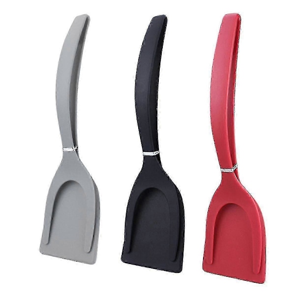 2-i-1 Nylon Grepp Flip Pancake Äggklämma Grepp Omelett Spatel Tång Klämma Pancake Stekt Kökstillbehör