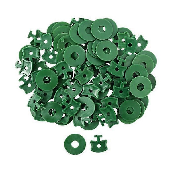 Drivhus Twist Clips 100 Sæt Drivhus Fastgørelses Twist Clips og Skiver til Aluminium Drivhus Isolering Net Skygge