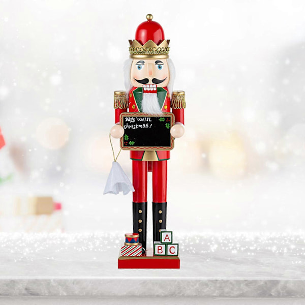 Nøddeknækker Figur Juledekoration Håndværk Statue til Jul Soveværelse Hjem