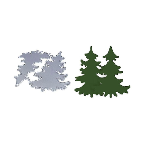Julgranar Metall Skärande Dies Stencil DIY Scrapbooking Album Papperskort Mall