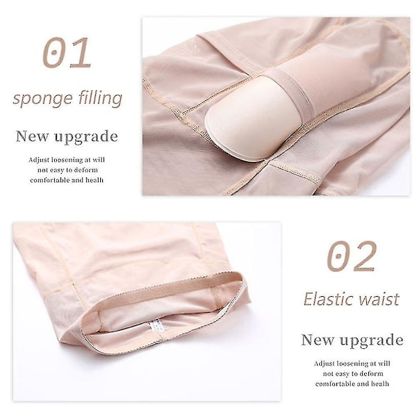 Høy midje hofte rumpeforsterker shapewear truser for kvinner med 4 avtakbare puter