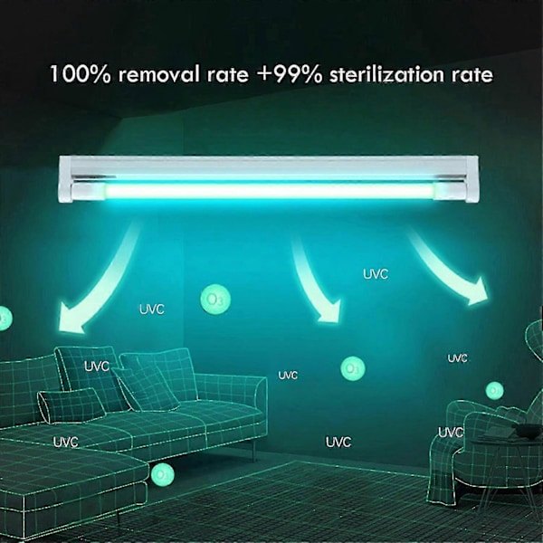 8w T5 Germicid Lampe Uvc Desinfeksjonslampe Ultraviolett Drepe Midd Uv Lampe 220v