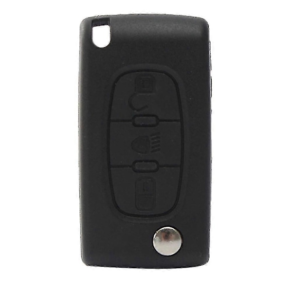 3 Knappar Vikbar Flip Bil Fjärrnyckel Fodral Skydd För Citroen C2 C3 C4 C5 C6