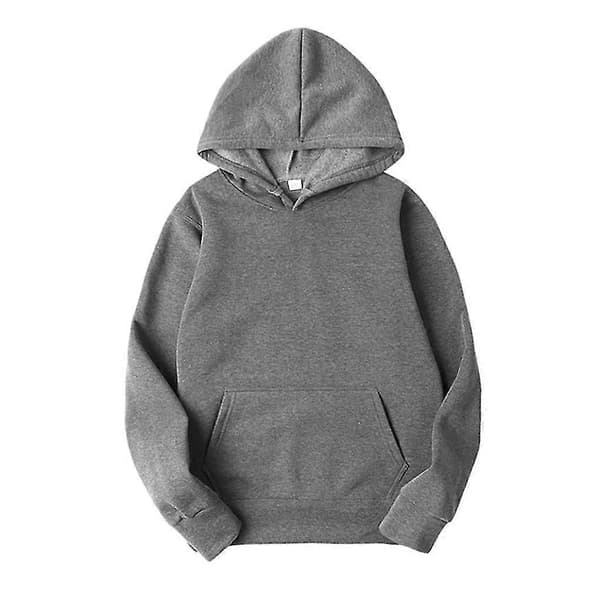 Hættetrøjer til kvinder, bomulds sweatshirt xi Dark grey XXL