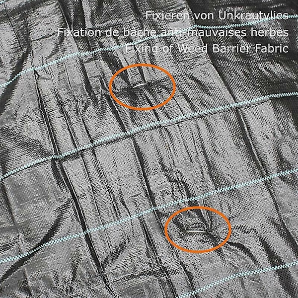 Specialtyg Trädgårdsspik Gräsmatta Trädgårdsspik Galvaniserad U Jordspik Snedsnittspik Amazon U Trädgårdsspik 15*3cm Svart 10st