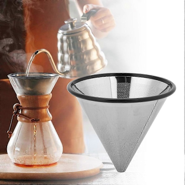 YJ?99A3 Kaffefilter i rostfritt stål Te Kaffedroppare Kaffenätsil
