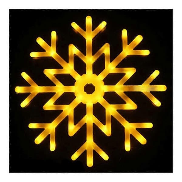 40 cm LED Snöflinga Multicolor Ljushänge Snowflake Lantern