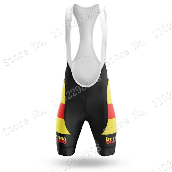 Team Belgium 2023 Cykeltrøjesæt Nationalt Flag Cykling Belgisk tøj Landevejscykelskjorter Dragt Cykelsmæk Shorts MTB Maillot 11 XXL