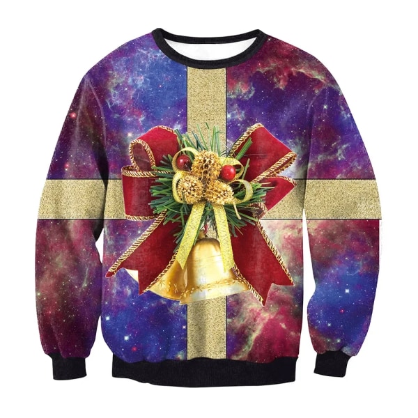 Ugly Christmas Genser Menn Dame Gensere 3D Morsom Søt trykt Julefest Julebursdag Gensere Unisex Gensere Topper style 4 2XL