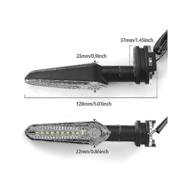 LED Blinklys Indikatorlys til Mt07 Tracer 700 900 Xj6 Fz6 Mt09 900 Mt10 til Yzf R15 R1 R3 R6