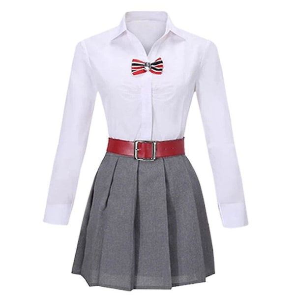 2022 Ny Cosdaddy Las Encinas Elite Skoleuniform Kostyme Mann Kvinner Draktskjorte Skjørt Plissert Jk Series Cosplay-kostyme Women M