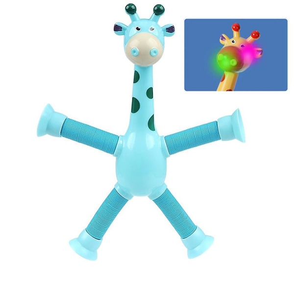 1/4 stk teleskopisk sugekop giraflegetøj med lys, pop-rør Børn Sanse  Fantasifuldt legetøj Kreativt læringslegetøj Blue 4pcs 8753 | Blue | 4pcs |  Fyndiq
