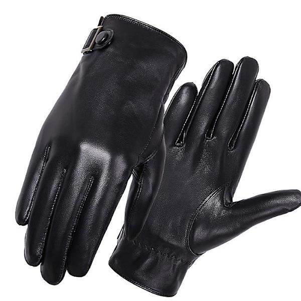 Evago Winter Warm Plys mænd og kvinders ægte lammeskindshandsker Fuld Palm Touchscreen D FOR MEN M