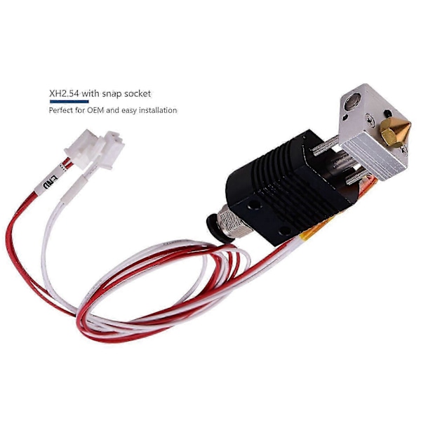 Hot End Kit för Anet ET5 ET5X ET5Pro 3D-skrivare Extrudering, 24V 40W, Inklusive Värmerör, Termistor, 0.4mm Munstycke