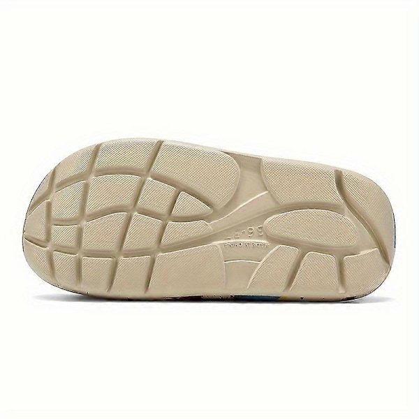 Nya modeller Herr Mjuka Plyschiga Mysiga Tofflor, Halkfria Tjocksulade Slip-on Skor Med Luddigt Foder Och Elastisk Öppning För Inomhus Utomhus Promenader, Au