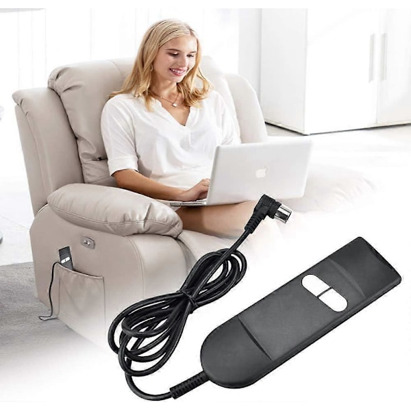 Manuell knappkontroll för reclinerstol, fjärrkontrollbrytare för elektrisk stol, lyftstol, elektrisk soffa, reclinerstol