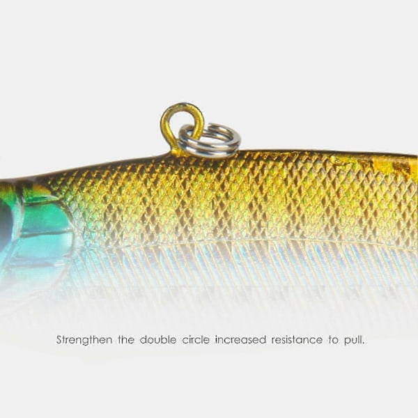 70mm/17g bete simulerar plast blandad fiskeredskap fiskebete tillbehör